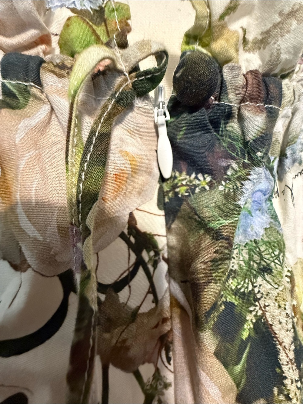 Floral High-Neck Maxi Dress in Multi Floral - Picture 9 of 12